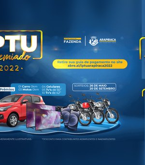 Prefeitura de Arapiraca vai sortear carro e motos 0km para contribuintes em dia