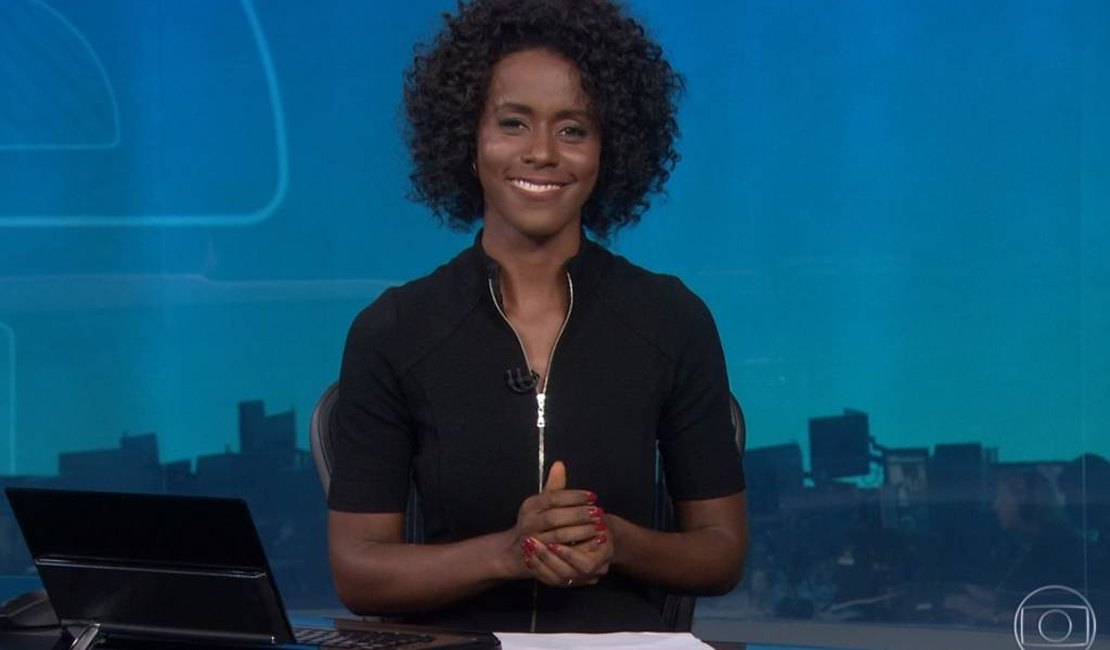 Maju Coutinho estreia na bancada do JN e se torna primeira mulher negra a apresentar o telejornal