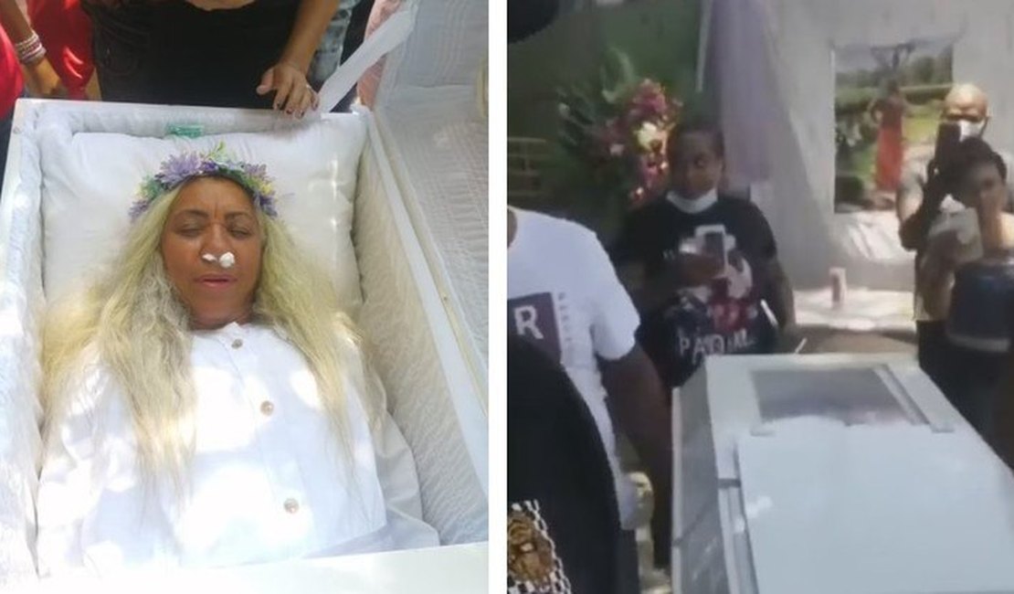 Idosa encena o próprio funeral e viraliza na internet
