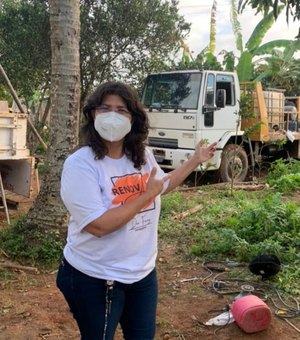 [Vídeo] Vereadora comemora perfuração de poço na Vila Aparecida