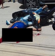 Crime: jovem não identificado é morto a tiros enquanto pilotava motocicleta