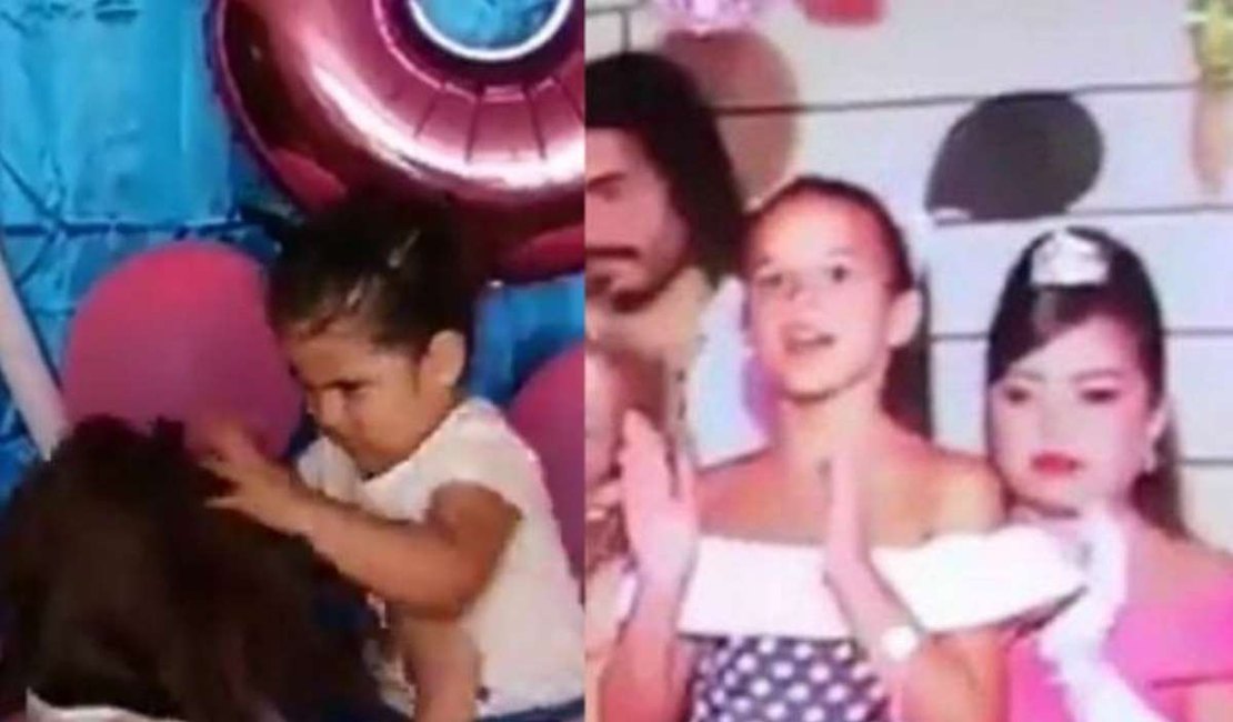 Bruna Marquezine relembra que aniversariante não gostou que ela chegasse muito perto do bolo