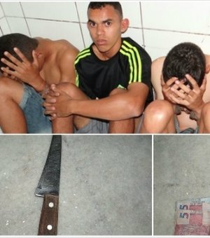 Jovem é preso e três menores apreendidos após assalto a coletivo perto da Ufal