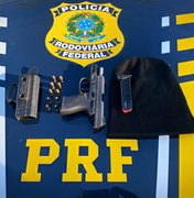 PRF em Alagoas prende homem por porte ilegal de arma de fogo na BR 101