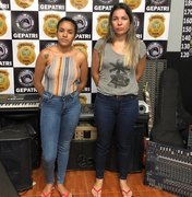 Mãe e filha são presas suspeitas vender na web instrumentos musicais furtados em igrejas