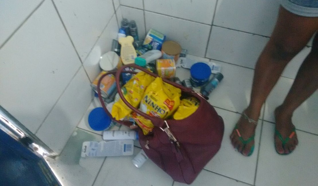 Três mulheres são presas furtando objetos de supermercados na parte alta de Maceió