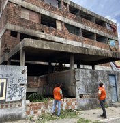 Defesa Civil vistoria prédio que pegou fogo em Mangabeiras