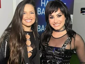 Demi Lovato comemora encontro com Juliette durante Rock in Rio 2022