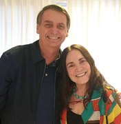 'Eu estava no armário', diz Regina Duarte sobre Bolsonaro