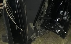 O acidente ocorreu na noite deste domingo (17)