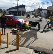Colisão entre carro e motocicleta deixa mulher ferida na Ponta Grossa