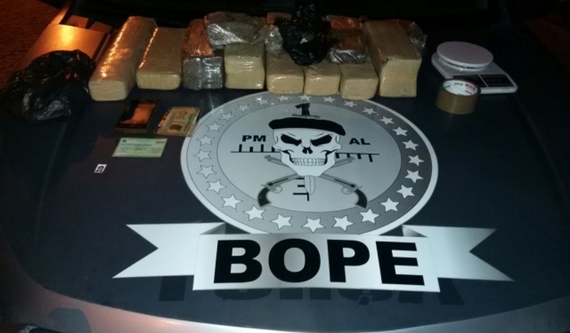 Bope apreende 14kg de maconha em Maceió