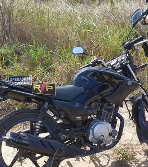 Motocicleta roubada é recuperada em ação conjunta do pelotão de Radiopatrulha e o Falcão 4