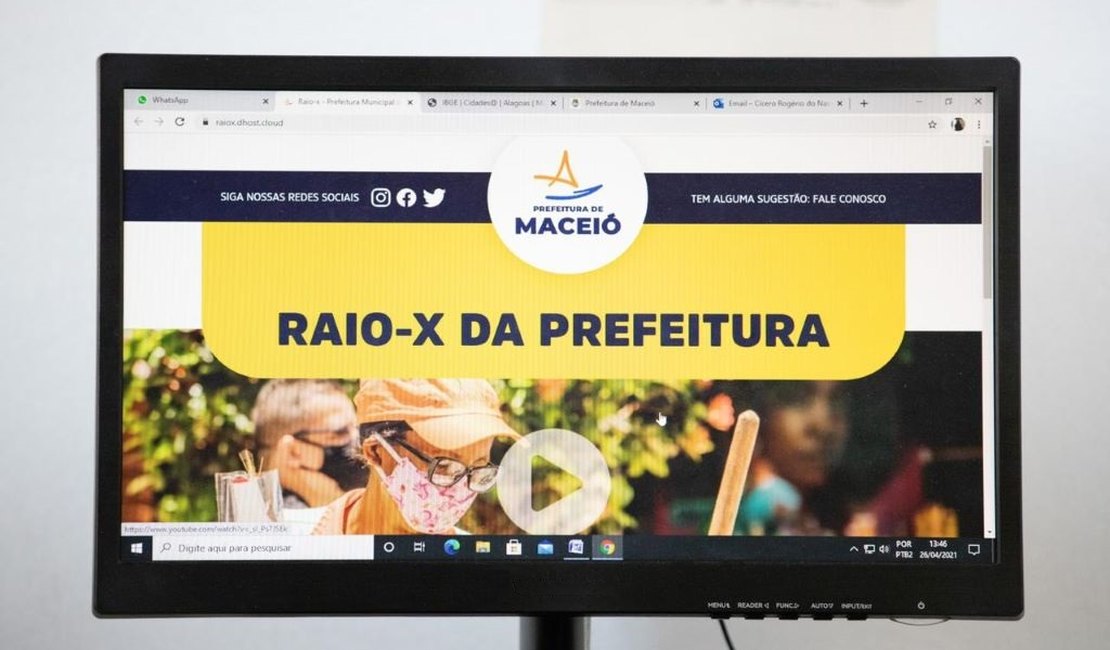 Prefeitura de Maceió lança site “raio-X” para divulgar contas da administração