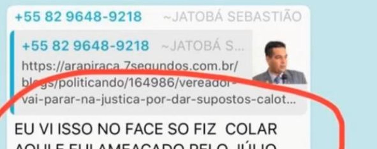 Aposentado relata ter sofrido ameaça de vereador por Palmeira dos Índios