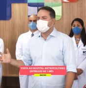 Governador promete iniciar hospital de campanha em Arapiraca na próxima semana