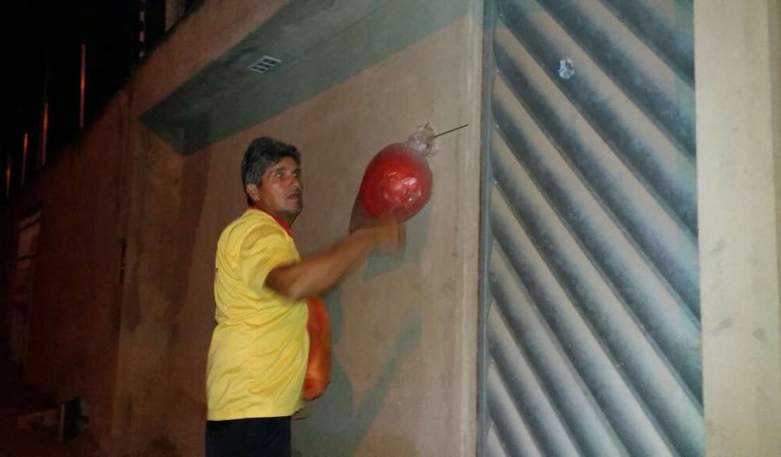 Na capital do Agreste: balões com mensagens positivas são espalhados pelas ruas 