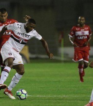 CRB perde para o São Paulo e está fora da Copa do Brasil