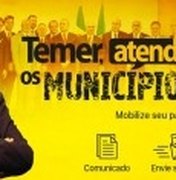 Confederação Nacional dos Municípios lança campanha para pressionar Michel Temer