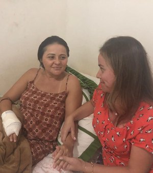 OAB/Arapiraca ajuda vítima de assalto que teve dedos decepados e faz campanha para ajudar a família