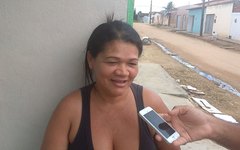 Marisa, moradora do bairro Planalto, em Arapiraca