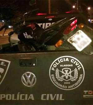 Policiais do Tigre recuperam motocicleta roubada usada em assaltos 