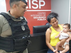 PM salva bebê engasgado com leite materno em Coruripe