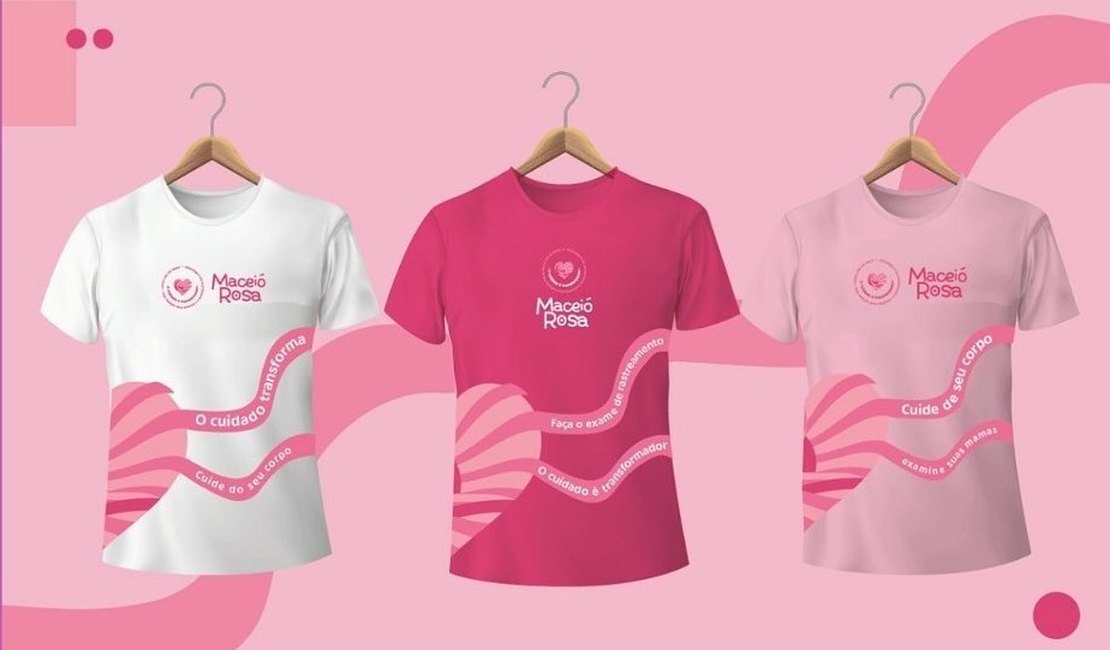 Camisetas da campanha Maceió Rosa já estão à venda; confira locais
