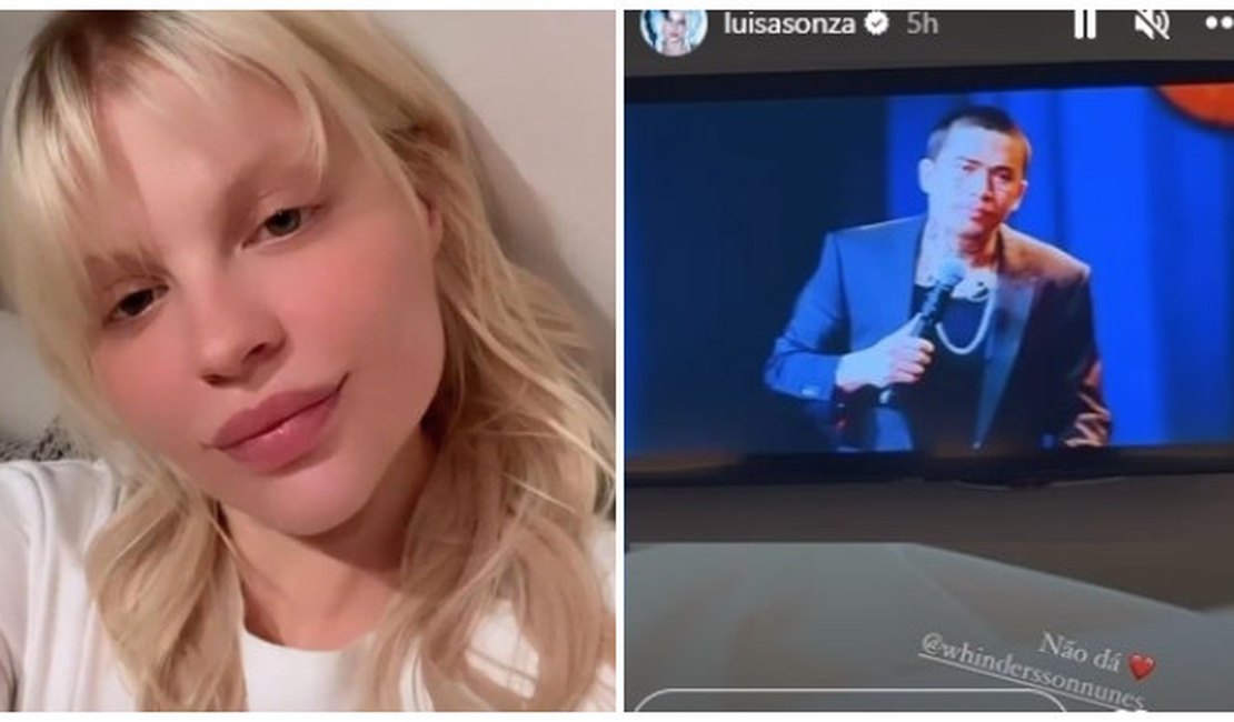 Luísa Sonza posta vídeo assistindo ao show de Whindersson e web reage: 'Ainda shippo'