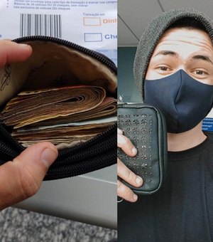 Engenheiro acha carteira com R$ 1.185 em mercado e devolve para dona