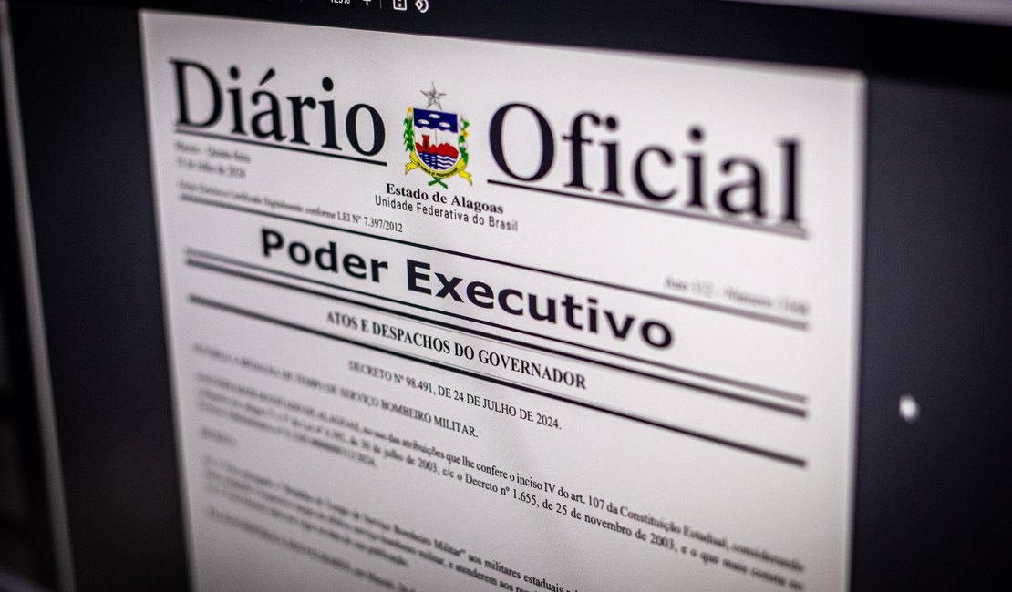 Alagoas convoca 14 delegados nomeados para exame admissional nesta segunda
