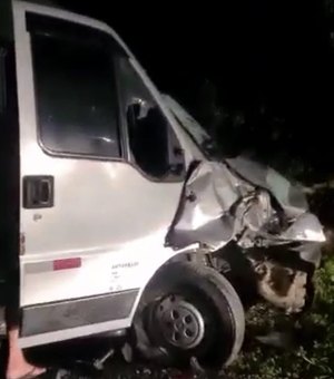 Homem morre após colidir moto contra van intermunicipal na AL-225