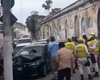 Colisão entre carros é registrada na Avenida da Paz, no bairro de Jaraguá