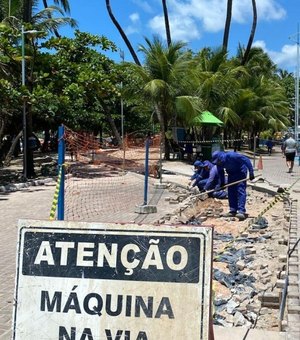 Prefeitura intensifica serviços de manutenção na orla marítima de Maceió