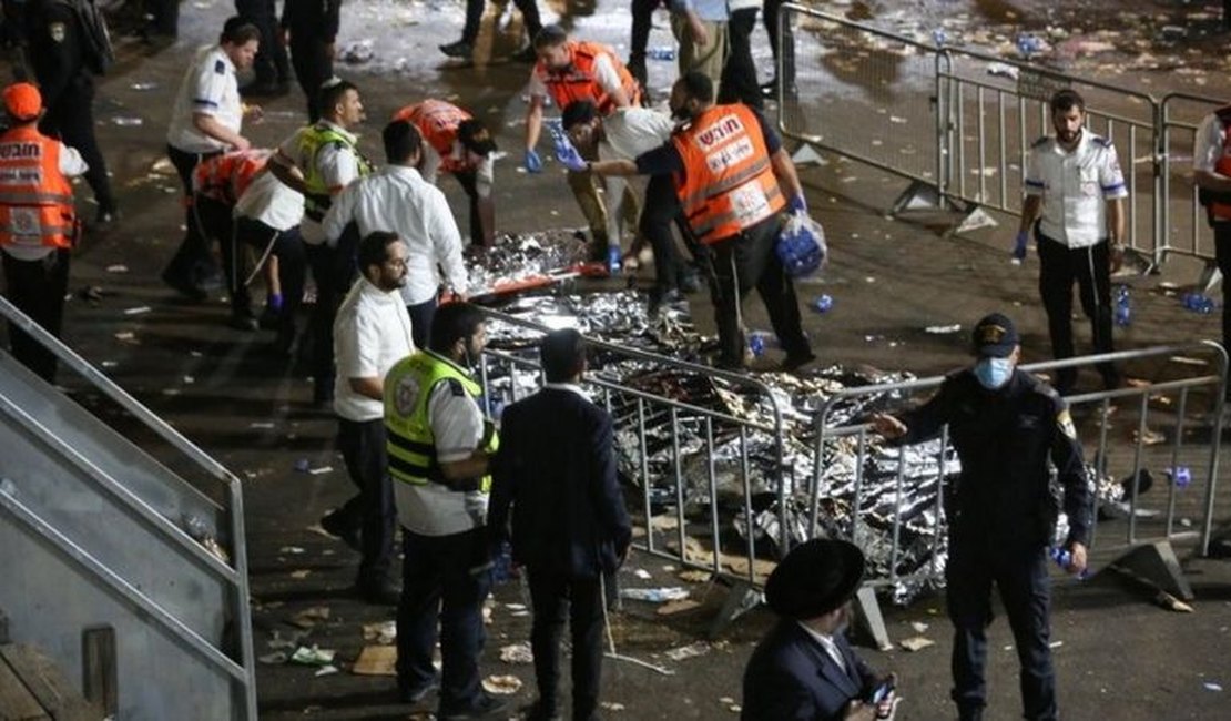 Pelo menos 44 pessoas morrem esmagadas durante evento religioso em Israel