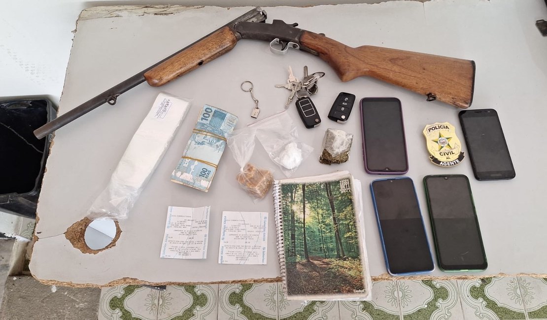 Operação apreende veículos clonados, armas e drogas no município de Feira Grande