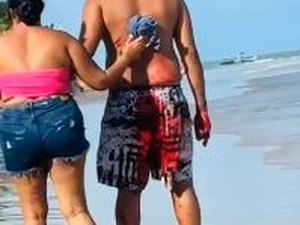 [Vídeo] Motorista molha banhista na faixa de areia do Pontal do Peba e sofre tentativa de homicídio