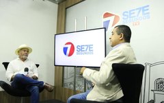 Zé Pacheco durante entrevista no 7 em destaque