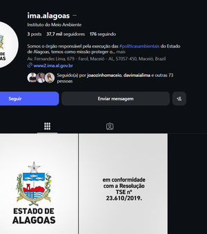 Governo de Alagoas antecipa suspensão de perfis oficiais nas redes