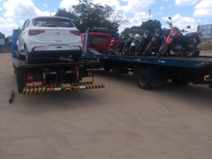 Operação do BPRV resulta em 26 veículos apreendidos em Arapiraca