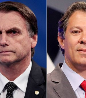 Em alta, Bolsonaro tem 39% dos votos válidos e Haddad, 25%, diz Datafolha