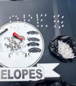 PM apreende drogas, arma e prende duas pessoas em União dos Palmares