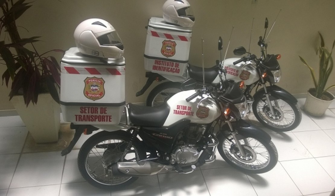 Perícia oficial investe em motos para agilizar serviços administrativos