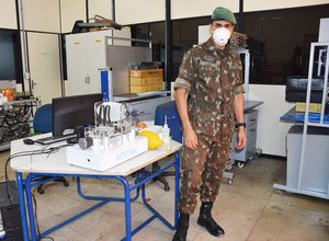Sargento do Exército desenvolve protótipo de respirador mecânico com parceria o Senai