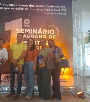 Equipe pedagógica de Porto de Pedras participa do 1º Seminário Alagoano da Educação