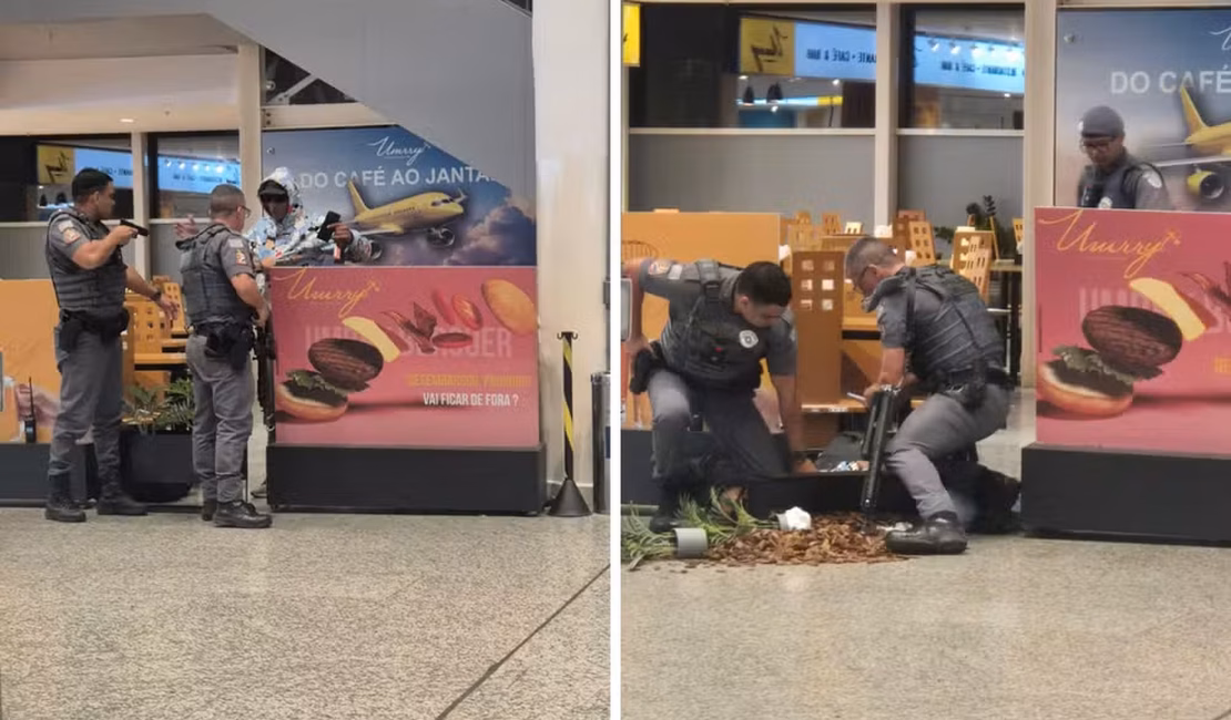 Homem é detido com espada no Aeroporto de Viracopos; PM usou arma de choque