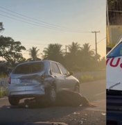 Cavalo solto na pista causa colisão em sequência e deixa três feridos na AL-220