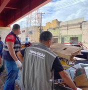 Prefeitura de Maceió volta a remover estruturas irregulares no Viaduto do Bonfim