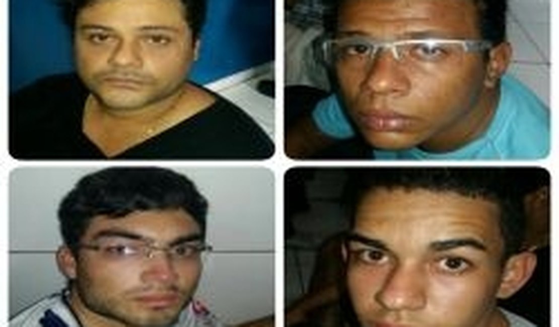 Gecoc e Radiopatrulha prendem 4 homens e apreendem cocaína em Maceió