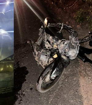 Motociclista morre após colisão frontal com carro na zona rural de Água Branca